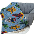Multicoloured - Back - Lego Ninjago Fleece Blanket
