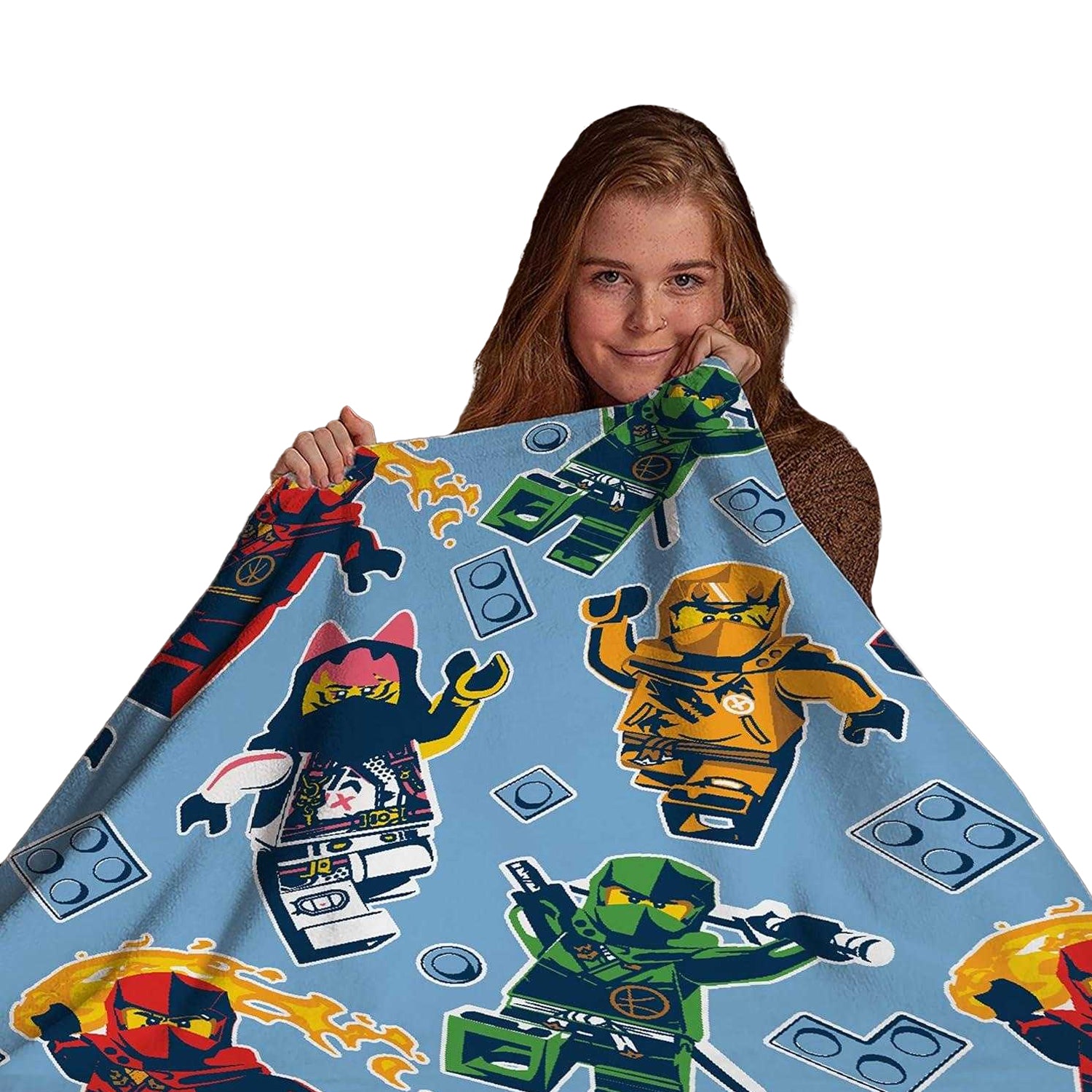 Multicoloured - Side - Lego Ninjago Fleece Blanket