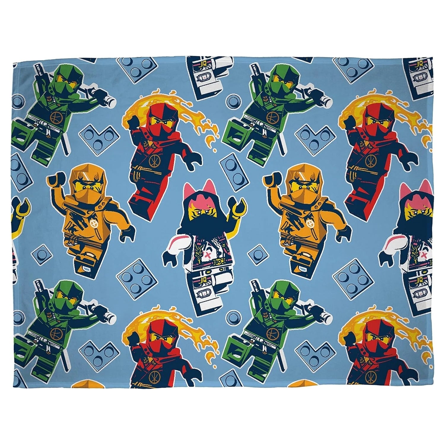 Multicoloured - Front - Lego Ninjago Fleece Blanket
