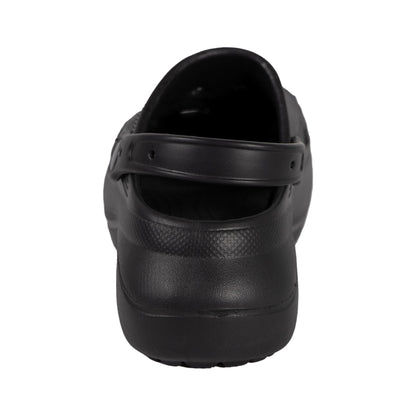 Black - Back - Keanu Womens-Ladies Platform Clogs