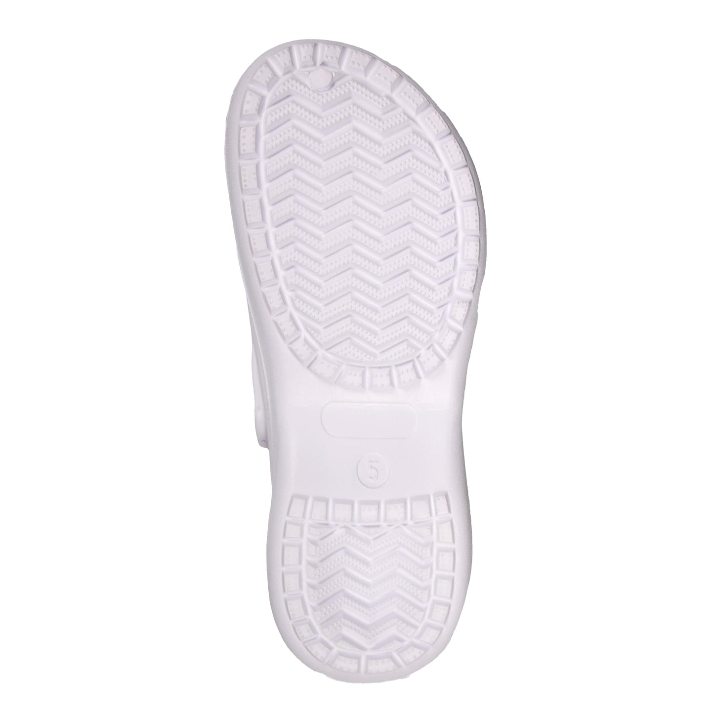 White - Side - Keanu Womens-Ladies Platform Clogs