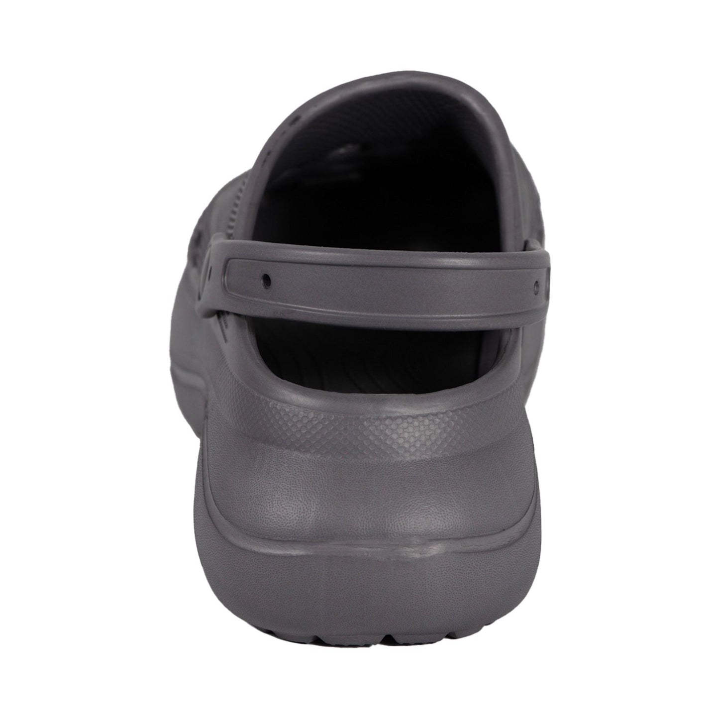 Grey - Back - Keanu Womens-Ladies Platform Clogs