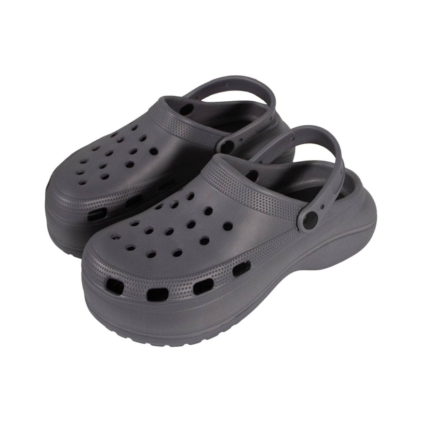 Grey - Lifestyle - Keanu Womens-Ladies Platform Clogs