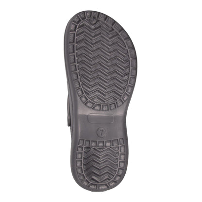 Grey - Side - Keanu Womens-Ladies Platform Clogs