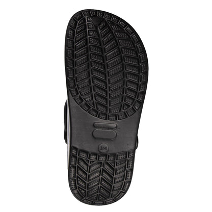 Black - Side - Keanu Unisex Adult Contrast Detail Clogs