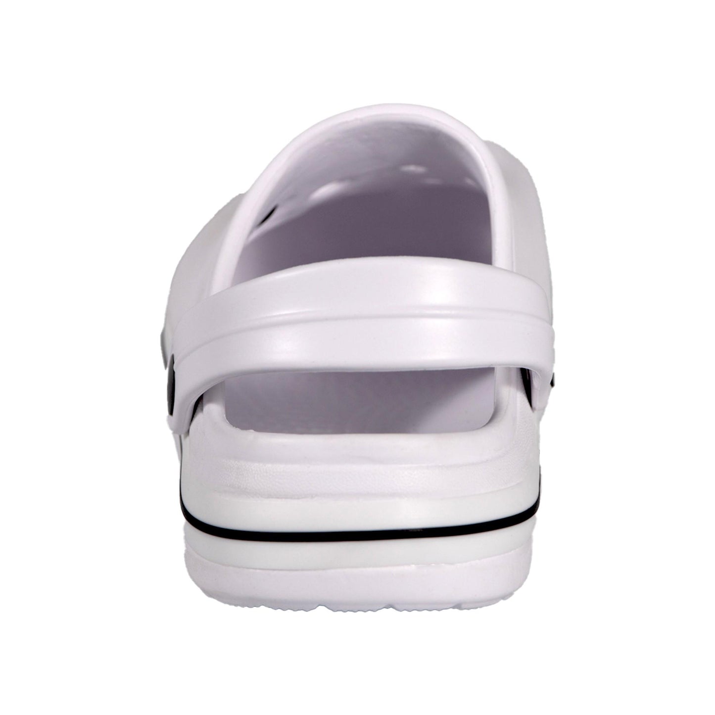 White - Back - Keanu Unisex Adult Contrast Detail Clogs
