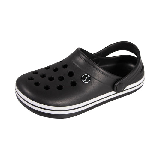 Black - Front - Keanu Unisex Adult Contrast Detail Clogs