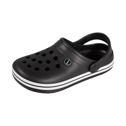 Black - Front - Keanu Unisex Adult Contrast Detail Clogs