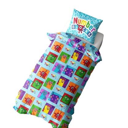 Multicoloured - Back - Numberblocks Childrens-Kids Meet The Number Blocks Reversible Duvet Set