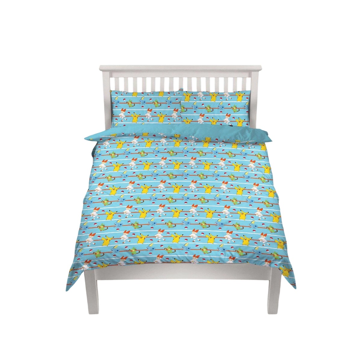 Blue-Yellow - Lifestyle - Pokemon Characters Reversible Duvet Set