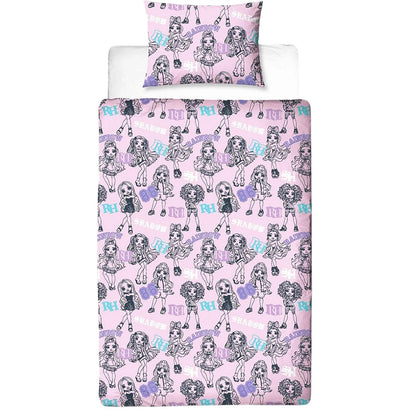 Pink-Multicoloured - Side - Rainbow High Shadow High Dolls Reversible Duvet Set