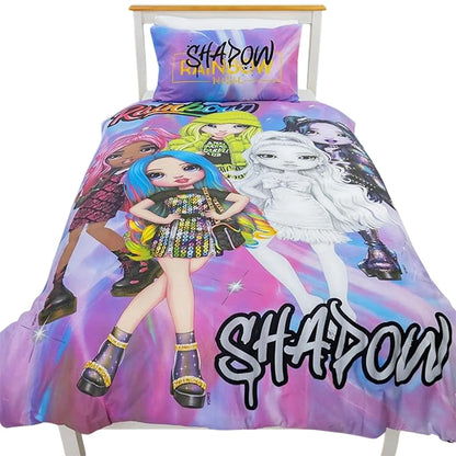 Pink-Multicoloured - Lifestyle - Rainbow High Shadow High Dolls Reversible Duvet Set