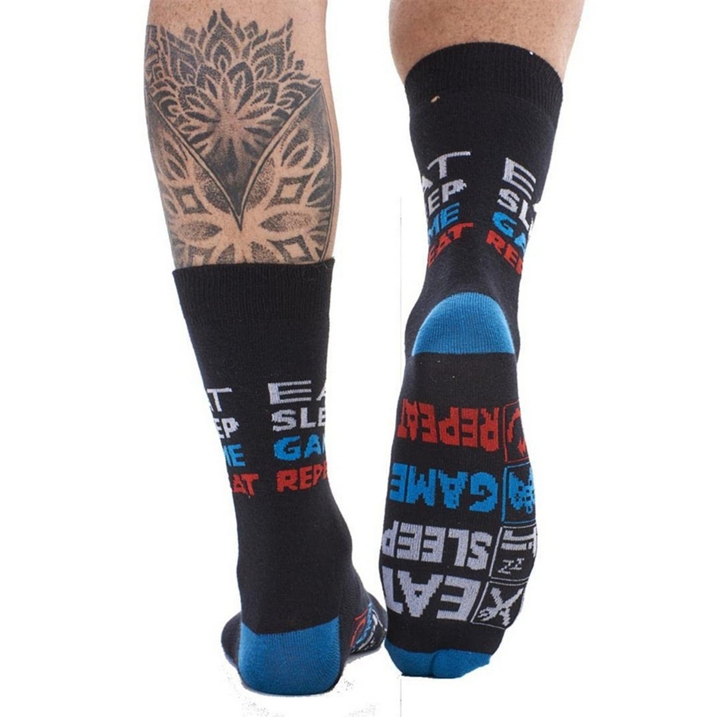 Multicoloured - Back - Soxy Childrens-Kids Gamer For Life Socks (Pack of 6)
