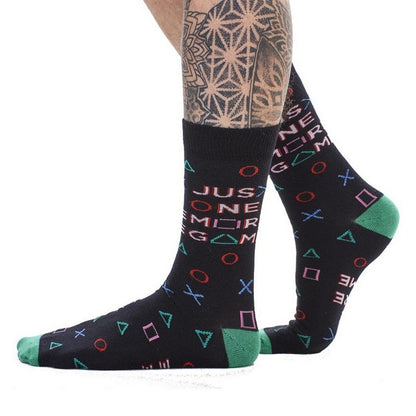 Multicoloured - Lifestyle - Soxy Childrens-Kids Gamer For Life Socks (Pack of 6)