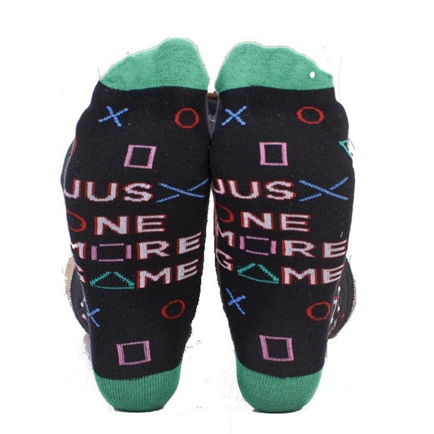 Multicoloured - Pack Shot - Soxy Childrens-Kids Gamer For Life Socks (Pack of 6)