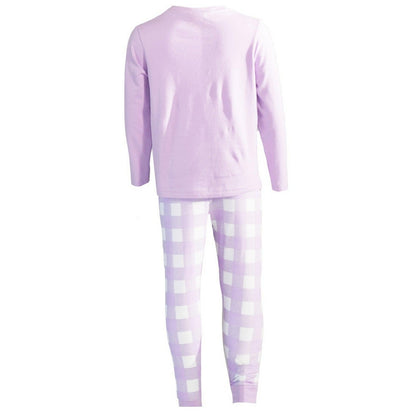 Violet-Navy-Pink - Back - Barbie Girls Dream Team Long Pyjama Set (Pack of 2)