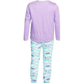 Navy-Purple - Back - Lilo & Stitch Childrens-Kids Angel Long Pyjama Set