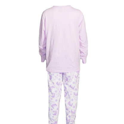 White-Purple - Back - Disney Girls Elsa & Olaf Long Pyjama Set (Pack of 2)