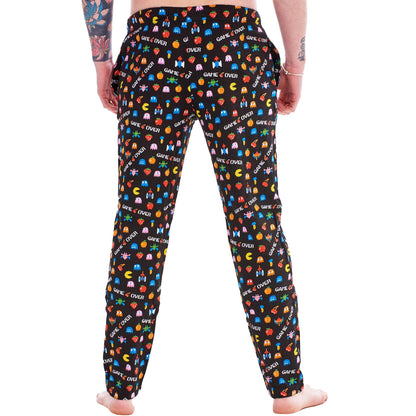 Black-Grey-Multicoloured - Back - Keanu Mens Game Over Lounge Pants (Pack of 2)