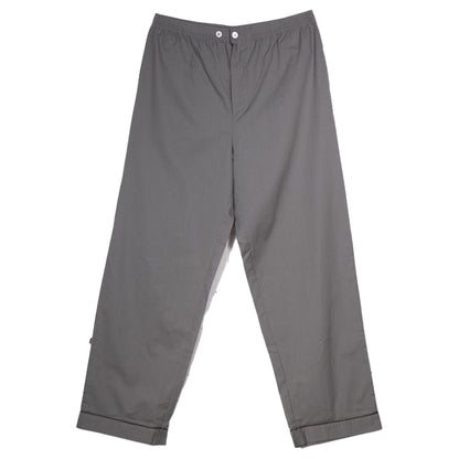 Charcoal-Grey - Back - Keanu Mens Poplin Woven Pyjama Bottoms (Pack of 2)