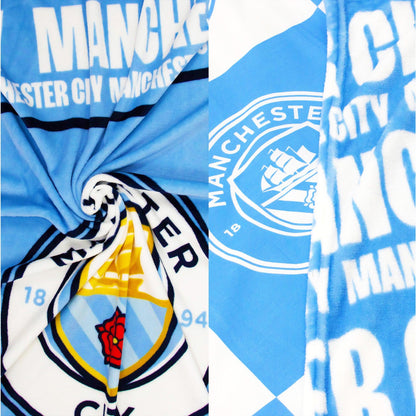 Blue-White - Back - Manchester City FC Cityzens Fleece Blanket