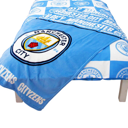 Blue-White - Side - Manchester City FC Cityzens Fleece Blanket