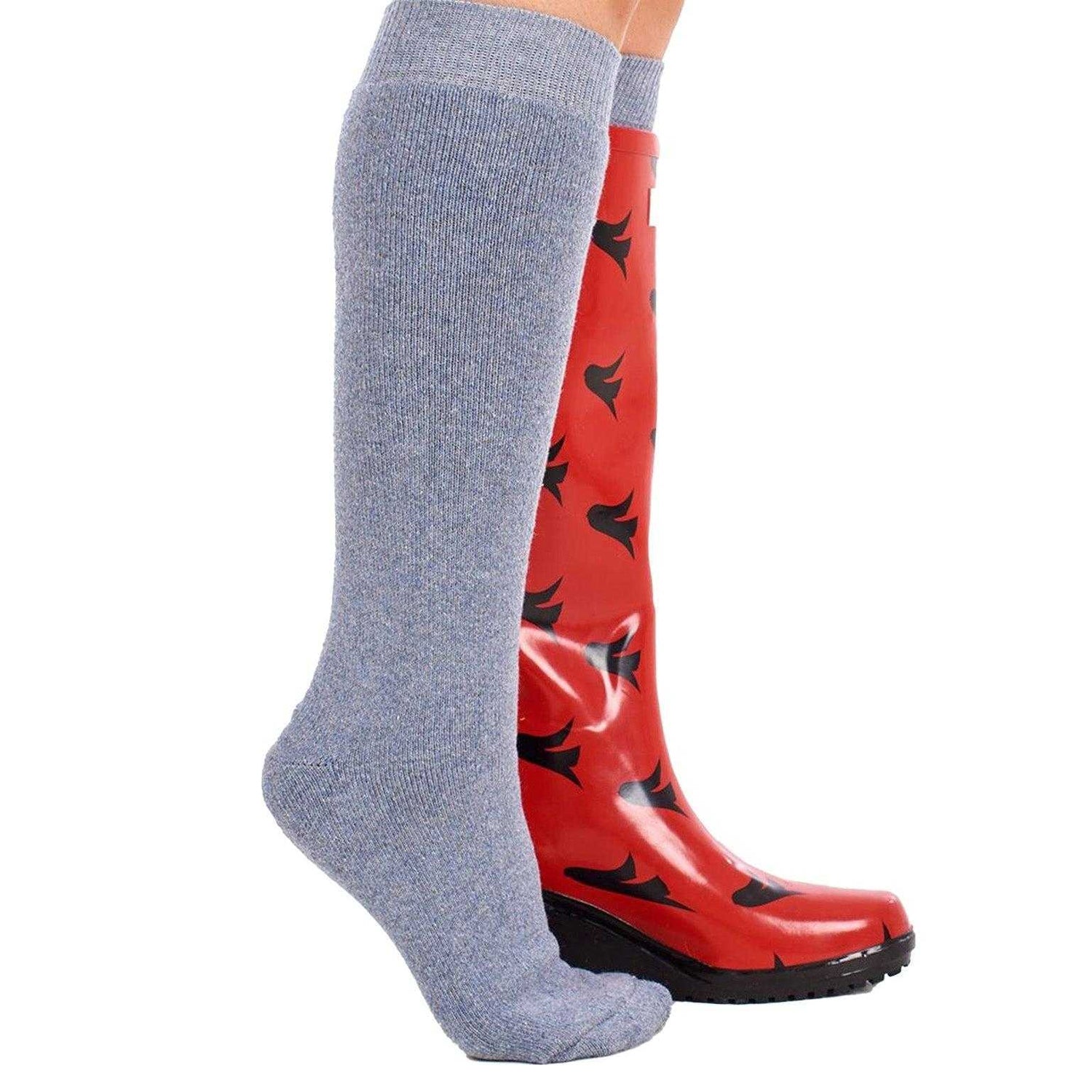 Multicoloured - Back - Soxy Womens-Ladies Plain Wool Blend Socks (Pack of 4)