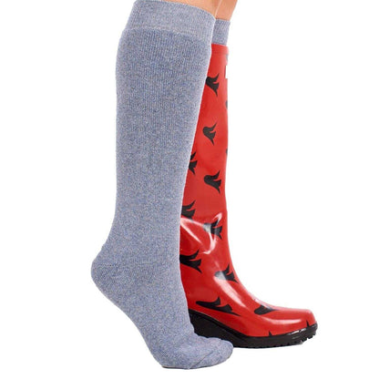 Multicoloured - Back - Soxy Womens-Ladies Plain Wool Blend Socks (Pack of 4)