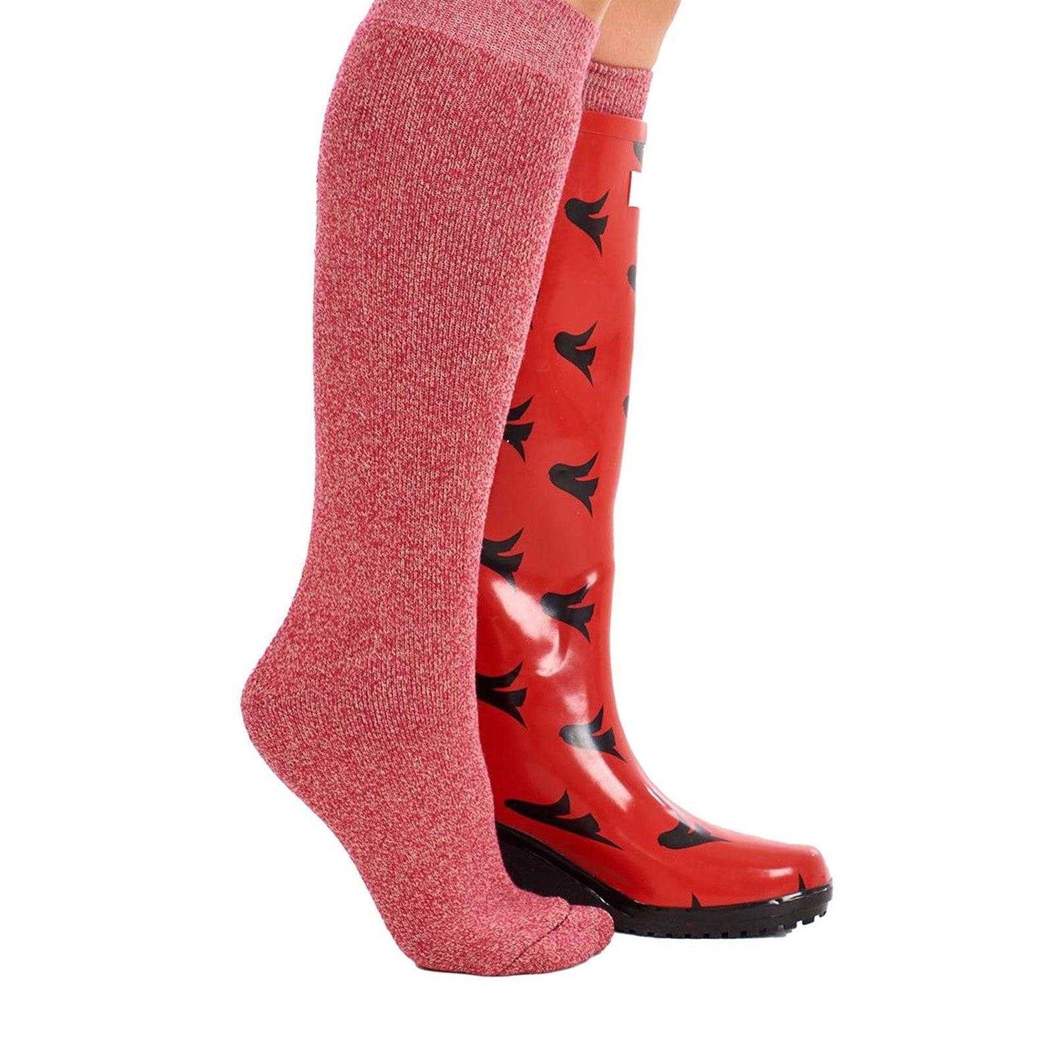Multicoloured - Lifestyle - Soxy Womens-Ladies Plain Wool Blend Socks (Pack of 4)
