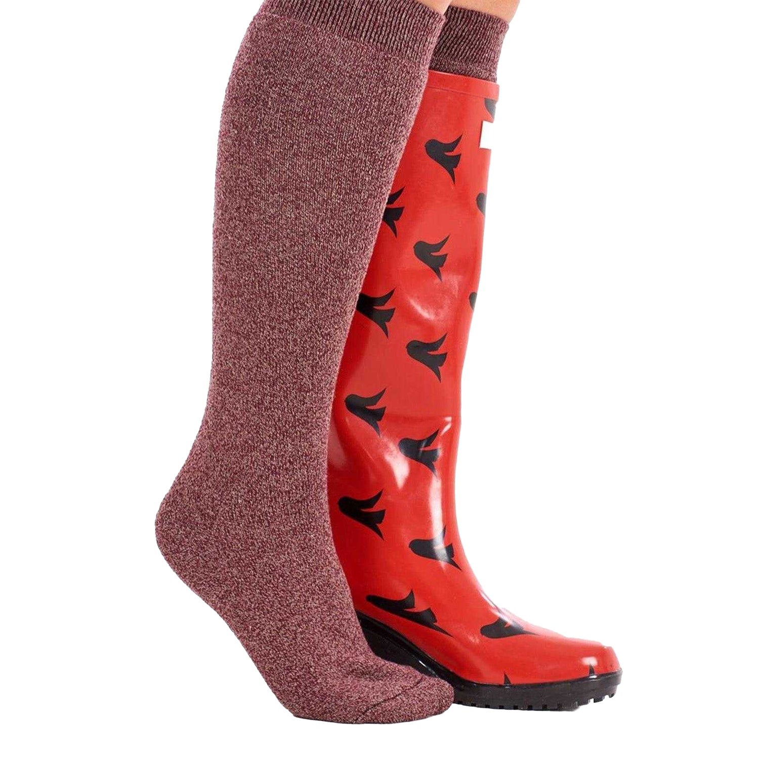 Multicoloured - Close up - Soxy Womens-Ladies Plain Wool Blend Socks (Pack of 4)