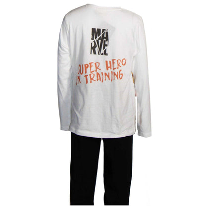 Multicoloured - Pack Shot - Marvel Avengers Childrens-Kids Super Hero In Training Long Pyjama Set (Pack of 2)