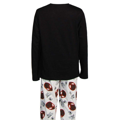 Multicoloured - Pack Shot - Spider-Man: Miles Morales Childrens-Kids Logo Long Pyjama Set (Pack of 2)