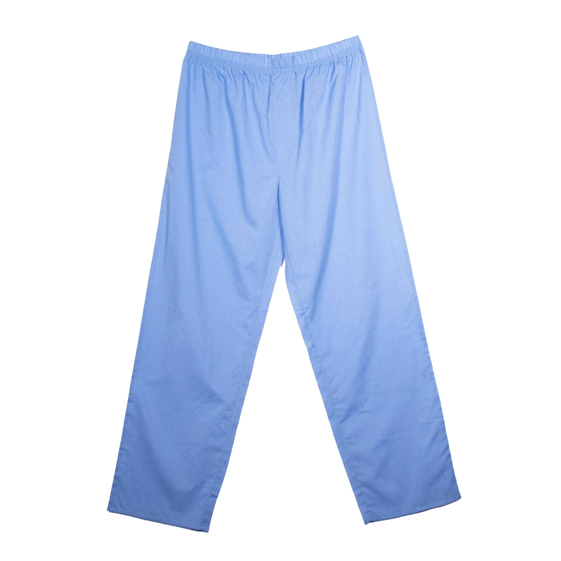 Blue - Side - Keanu Mens Woven Chest Pocket Straight Leg Long Pyjama Set