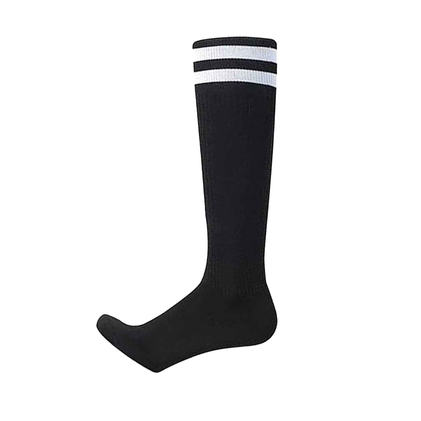 Black - Front - Floso Mens Striped Hockey Socks (Pack of 3)