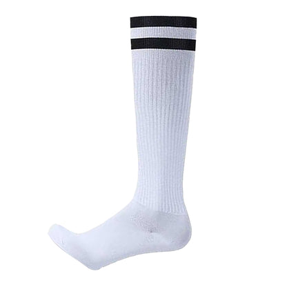 White - Front - Floso Mens Striped Hockey Socks (Pack of 3)