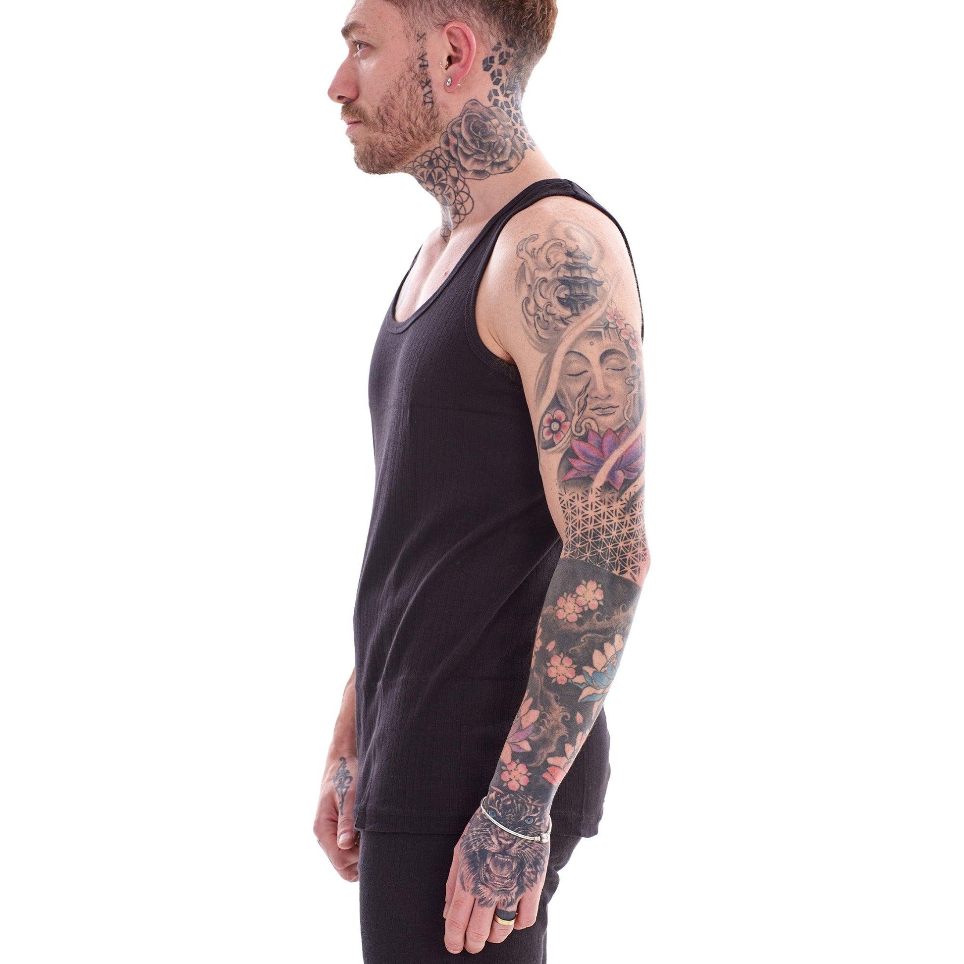 White - Back - Heatforce Mens Thermal Vest (Pack of 3)