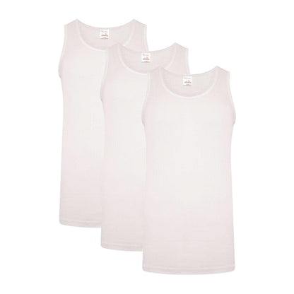 White - Lifestyle - Heatforce Mens Thermal Vest (Pack of 3)