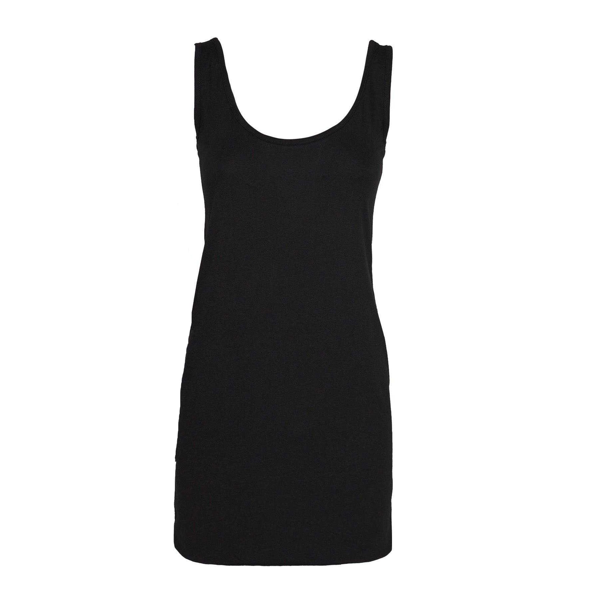 Black - Back - Keanu Womens-Ladies Cotton Blend Vest Top (Pack of 2)