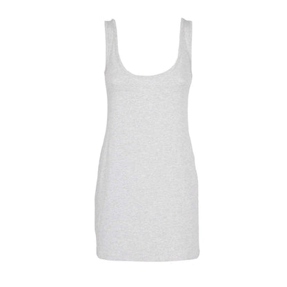 Heather Grey-Sage Green - Back - Keanu Womens-Ladies Cotton Blend Vest Top (Pack of 2)
