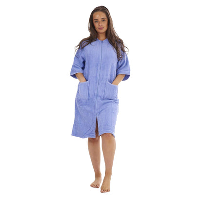 Lilac - Front - Keanu Womens-Ladies Zip Front Towel