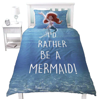 Blue-White - Lifestyle - Little Mermaid Reversible Duvet Set