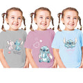 Multicoloured - Back - Lilo & Stitch Childrens-Kids Stitch & Angel T-Shirt