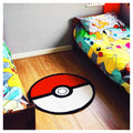 Red-White - Side - Pokemon Pokeball Rug