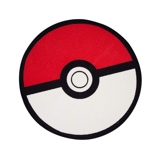 Red-White - Front - Pokemon Pokeball Rug