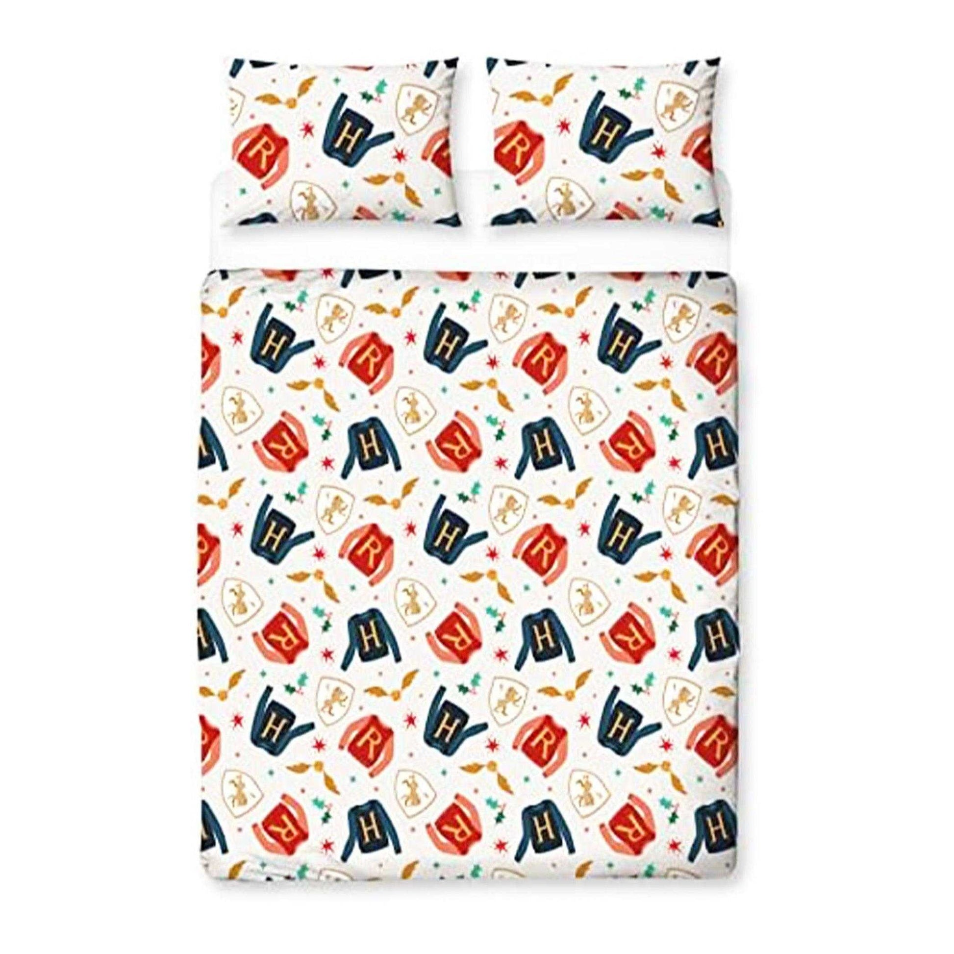 Red-White-Blue - Back - Harry Potter Reversible Christmas Duvet Set