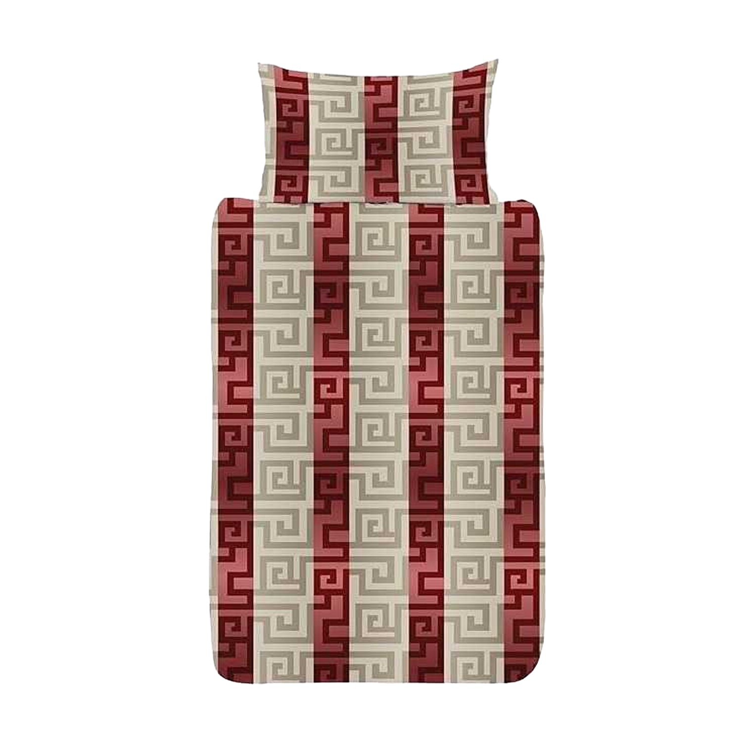 Red-Gold - Back - K Collection Athena Reversible Duvet Set