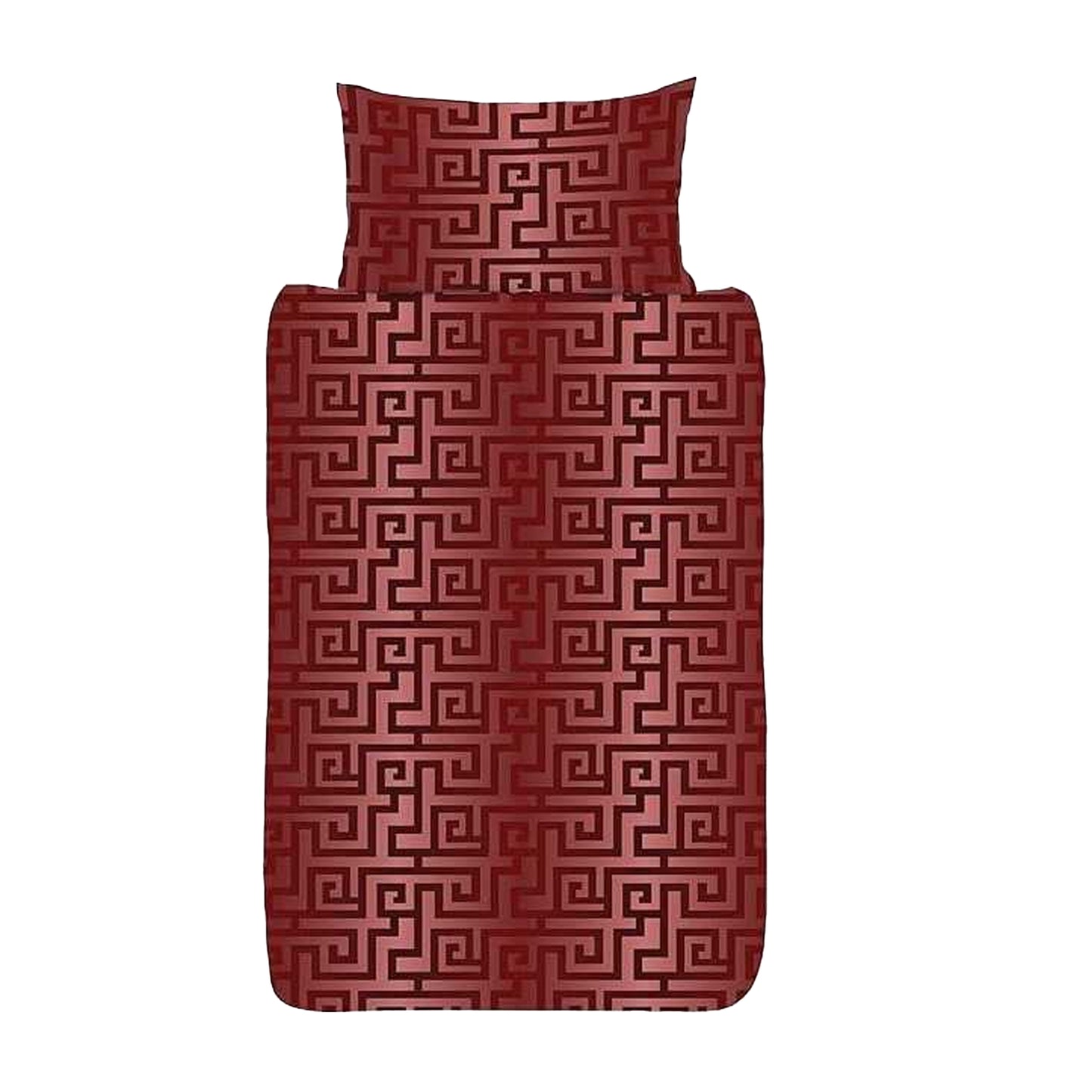 Red-Gold - Front - K Collection Athena Reversible Duvet Set