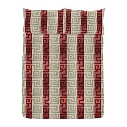 Red-Gold - Lifestyle - K Collection Athena Reversible Duvet Set