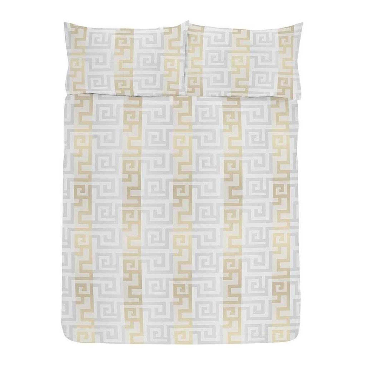 Cream-Gold - Front - K Collection Athena Reversible Duvet Set