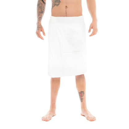 White - Front - Keanu Mens Wrap Towel